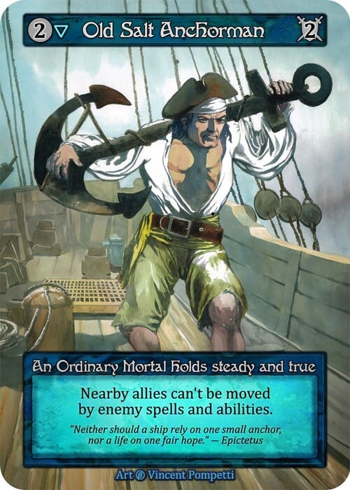 Old Salt Anchorman Card Front