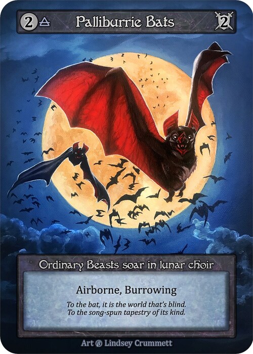 Palliburrie Bats Card Front