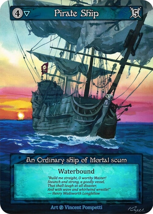 Pirate Ship Card Front