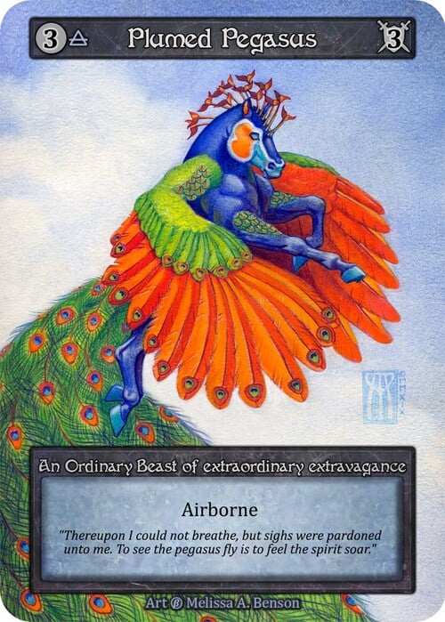Plumed Pegasus Card Front