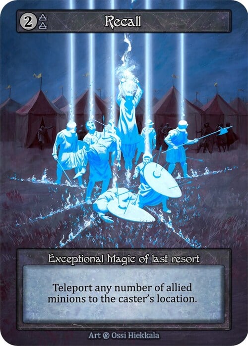 Recall Card Front