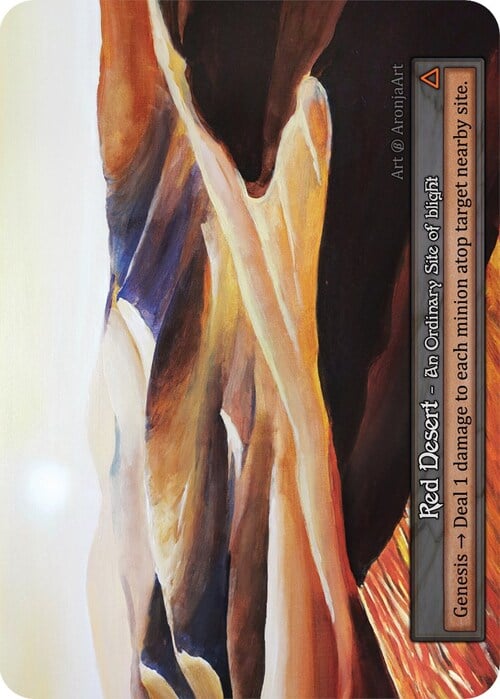 Red Desert Card Front