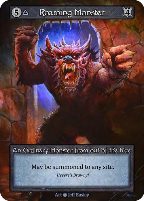 Roaming Monster Card Front