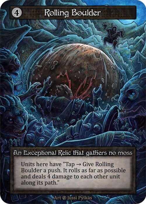 Rolling Boulder Card Front