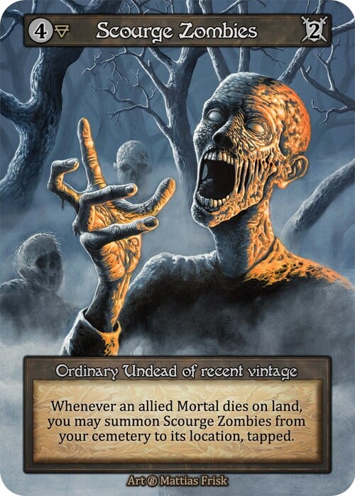 Scourge Zombies Card Front