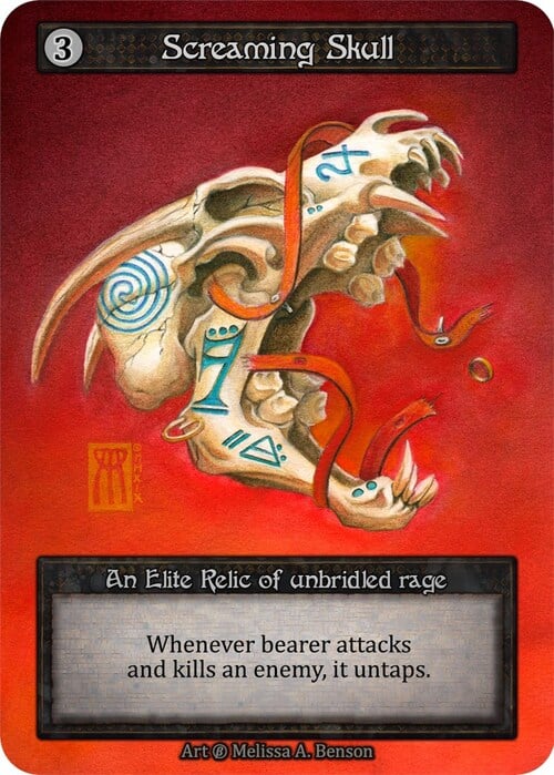Screaming Skull Card Front