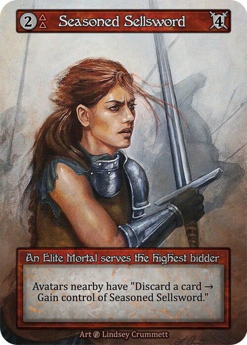 Seasoned Sellsword Card Front