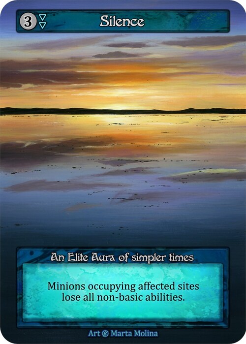 Silence Card Front