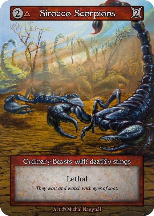 Sirocco Scorpions Card Front