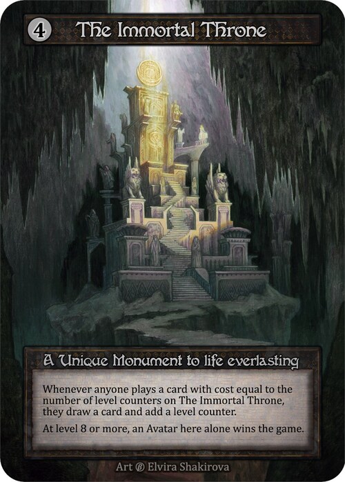The Immortal Throne Card Front