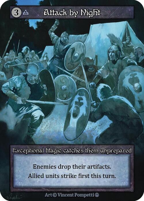 Attack by Night Card Front