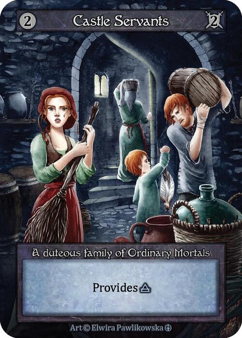 Castle Servants Card Front