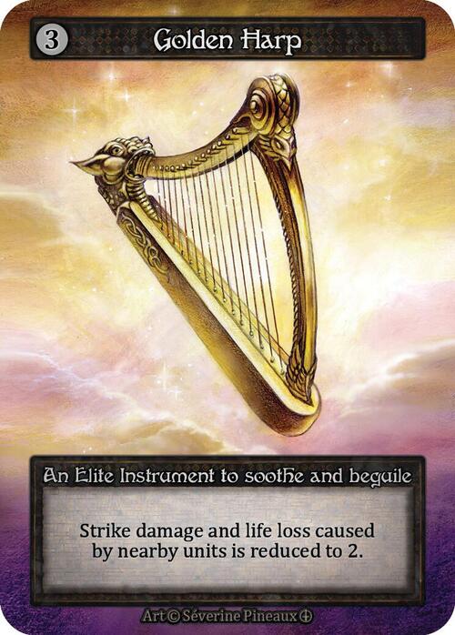 Golden Harp Card Front