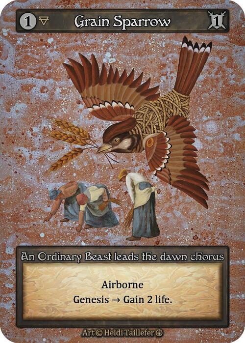 Grain Sparrow Card Front