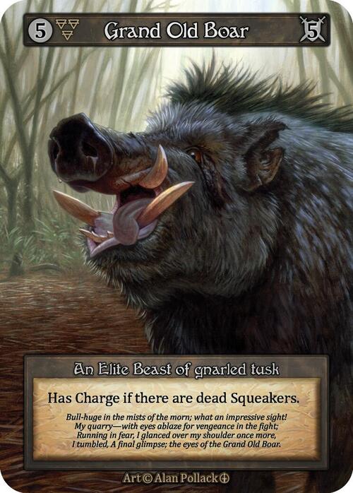 Grand Old Boar Card Front