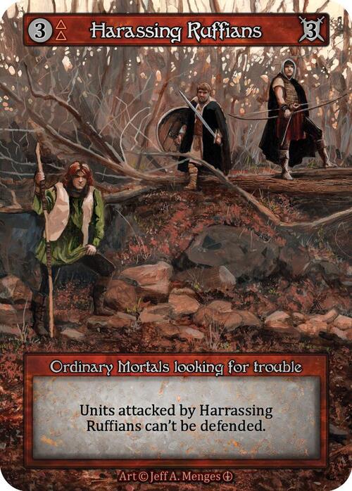 Harassing Ruffians Card Front