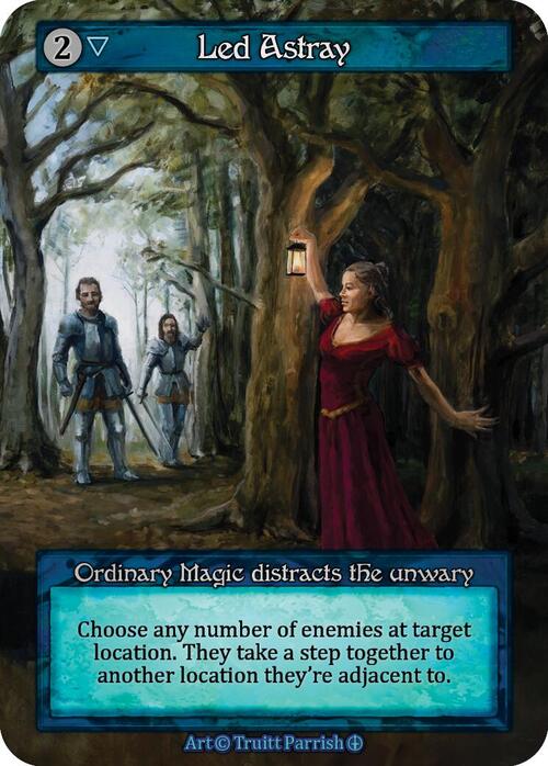 Led Astray Card Front