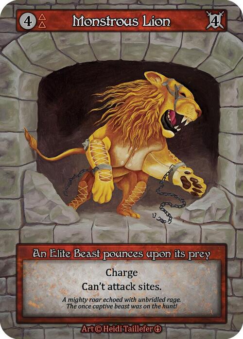 Monstrous Lion Card Front