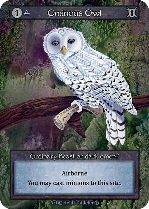Ominous Owl Card Front