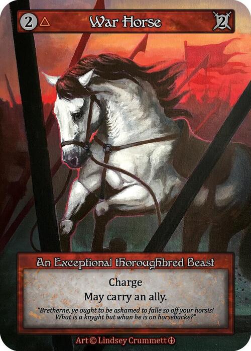 War Horse Card Front