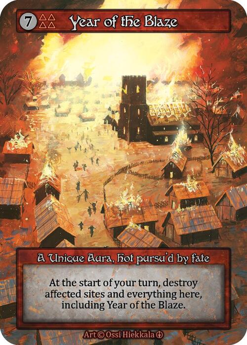 Year of the Blaze Card Front