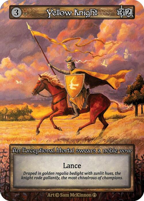 Yellow Knight Card Front