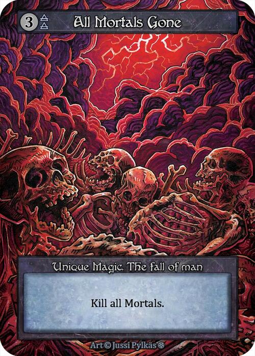 All Mortals Gone Card Front