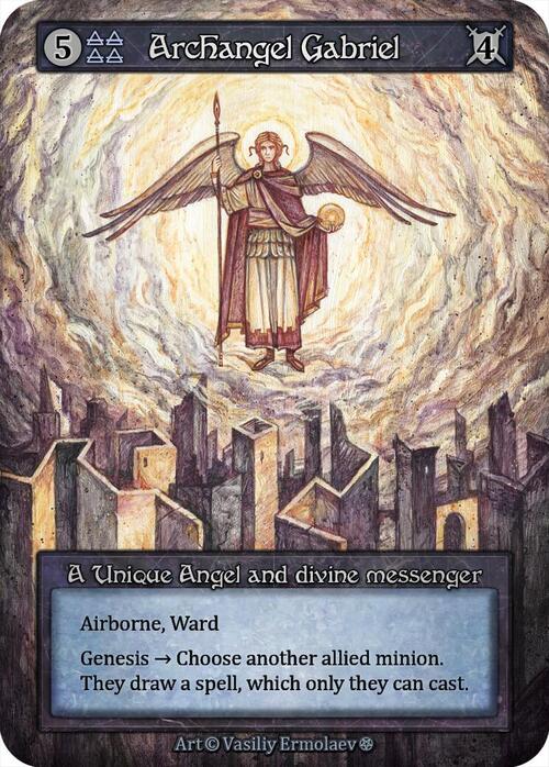 Archangel Gabriel Card Front