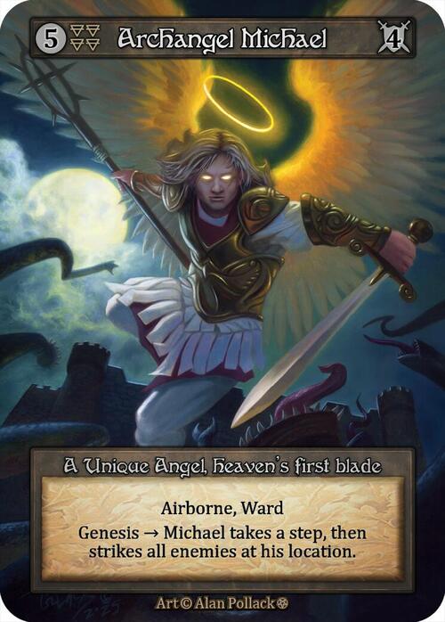 Archangel Michael Card Front