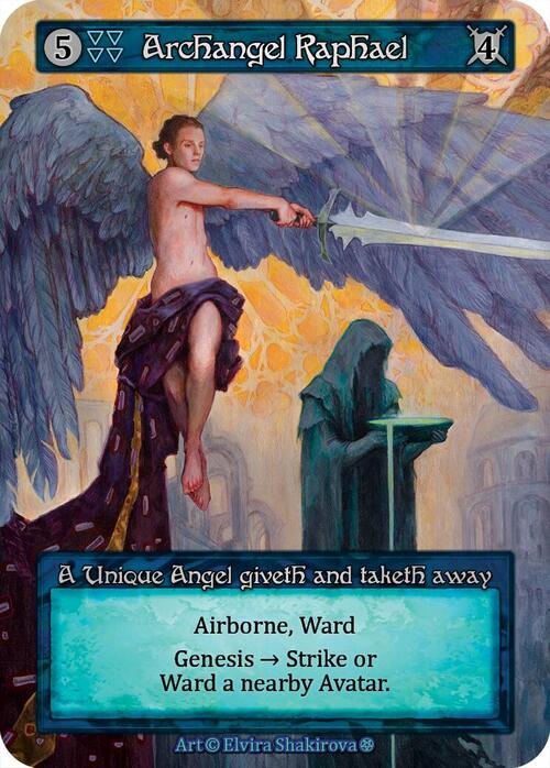 Archangel Raphael Card Front