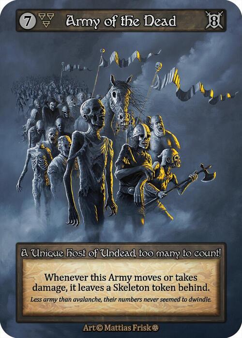 Army of the Dead Card Front