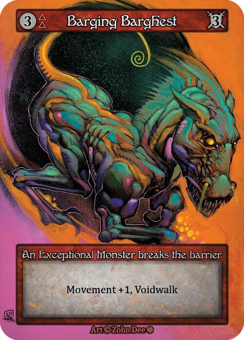 Barging Barghest Card Front