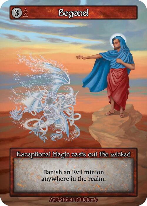 Begone! Card Front