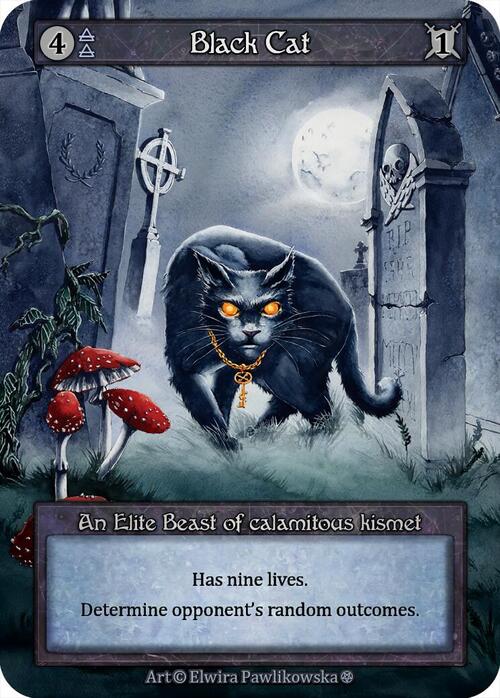 Black Cat Card Front