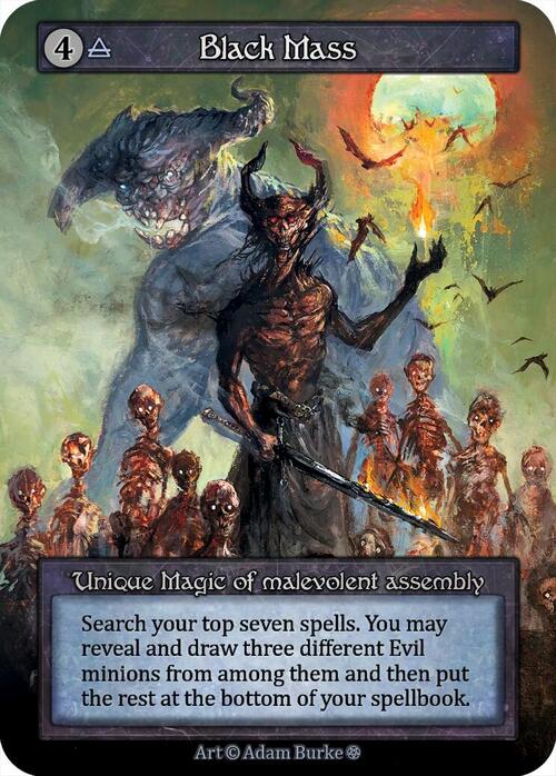 Black Mass Card Front