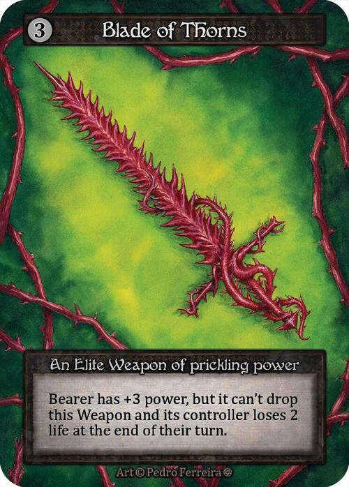 Blade of Thorns Card Front