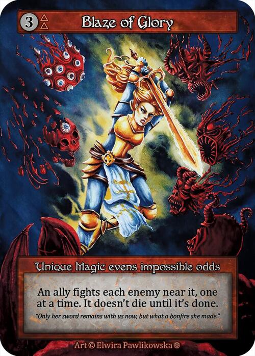 Blaze of Glory Card Front