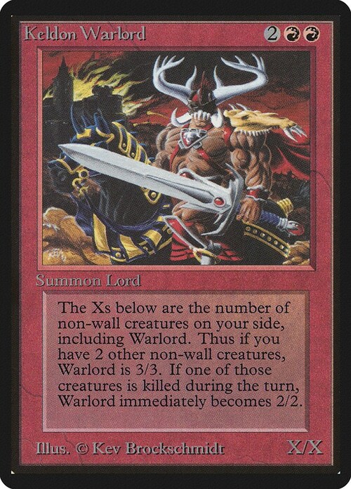 Signore della Guerra Keldon Card Front