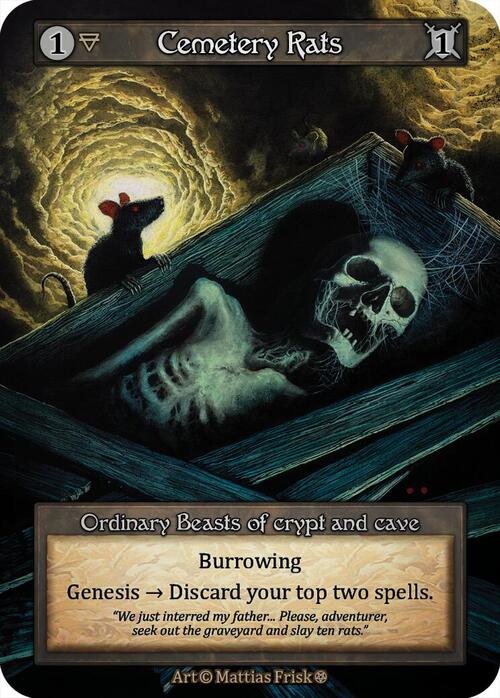 Cemetery Rats Card Front