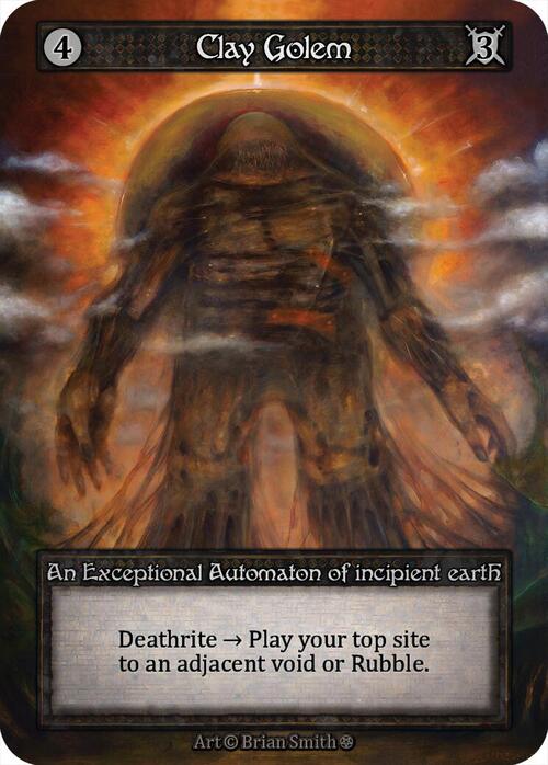 Clay Golem Card Front