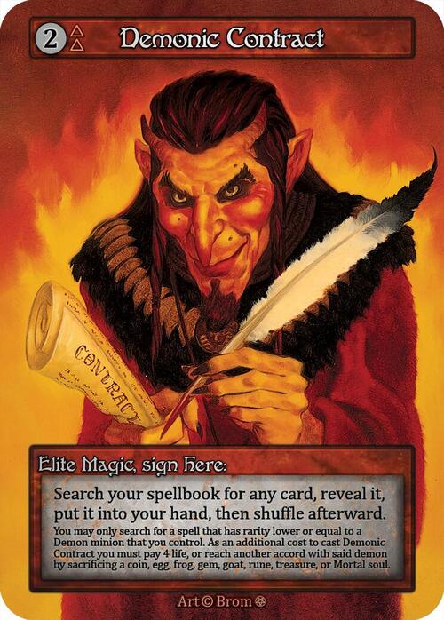 Demonic Contract Card Front