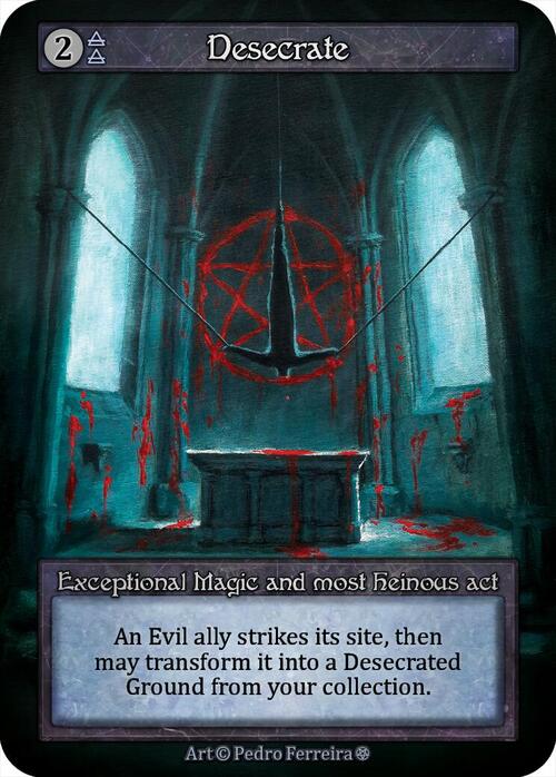 Desecrate Card Front