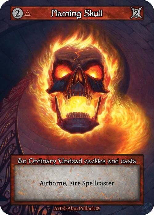 Flaming Skull Frente