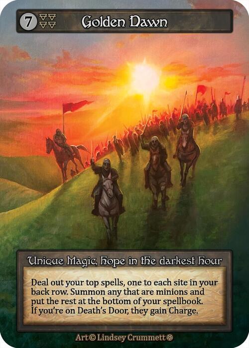 Golden Dawn Card Front