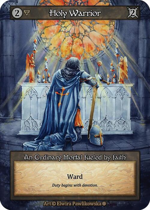 Holy Warrior Card Front