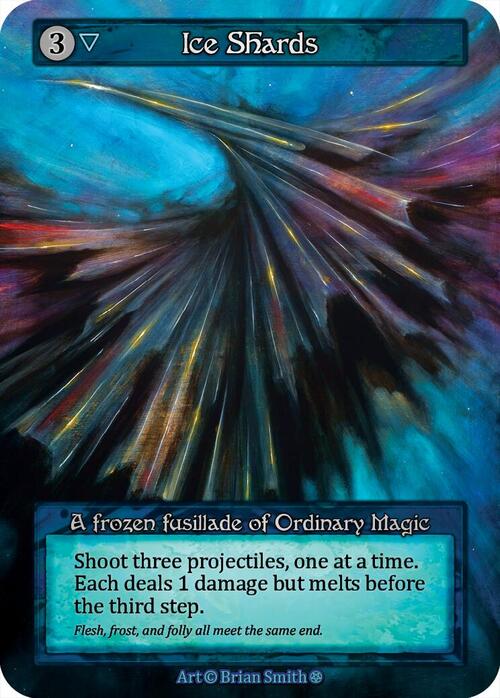 Ice Shards Card Front