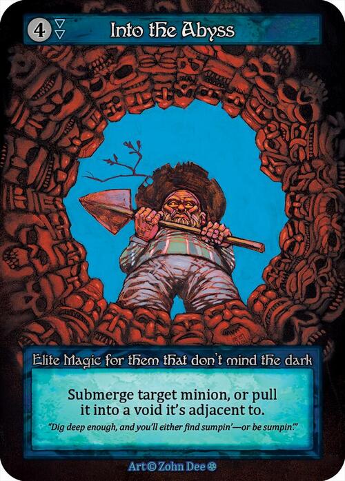 Into the Abyss Card Front