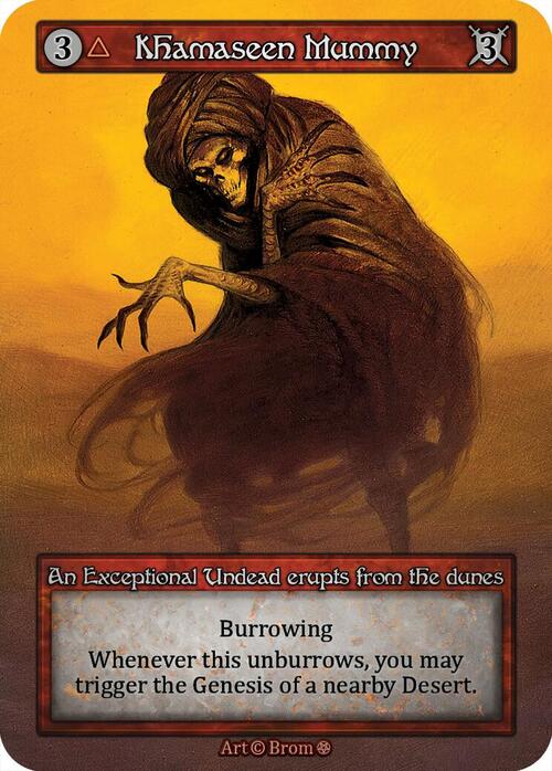 Khamaseen Mummy Card Front
