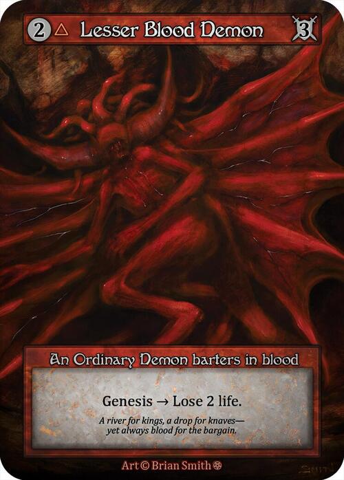 Lesser Blood Demon Card Front