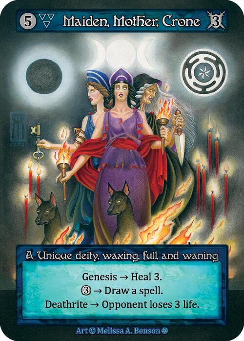 Maiden, Mother, Crone Card Front
